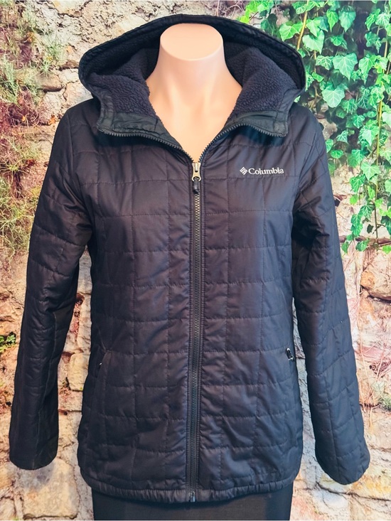 Columbia Jackets & Blazers - Columbia Women's Black Quilted Hooded Mid Weight Fall & Spring Jacket
